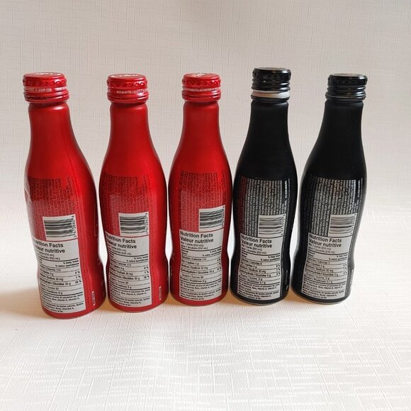 LOT of COCA COLA Aluminum Bottles With Caps EMPTY TORCH RELAY - Picture 3 of 5